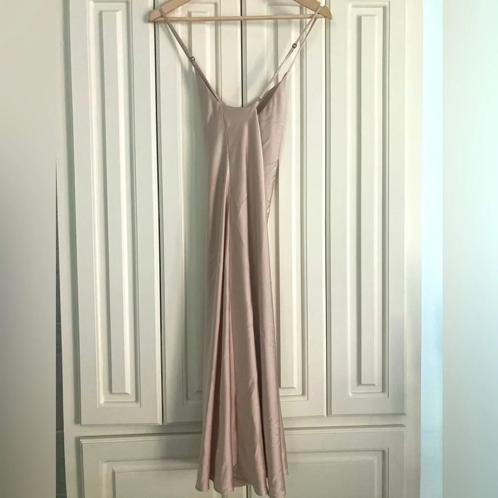 Show Me Your Mumu Spaghetti Strap Satin Verona Cowl Dress‎ Size Small